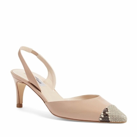 L.K. Bennett Keira Trench Nappa Slingback Court - Picture 1 of 16